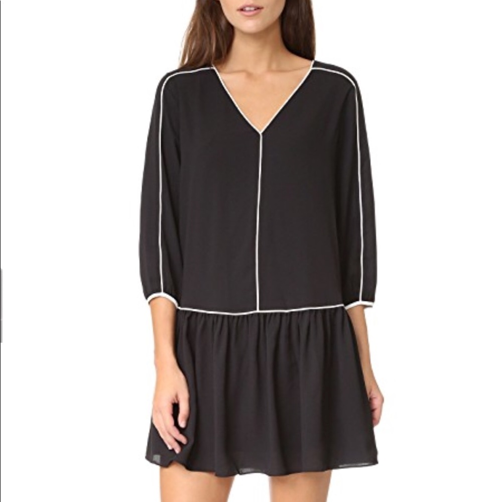 NWOT Cooper & Ella Tessa Piped Dress, size xs.